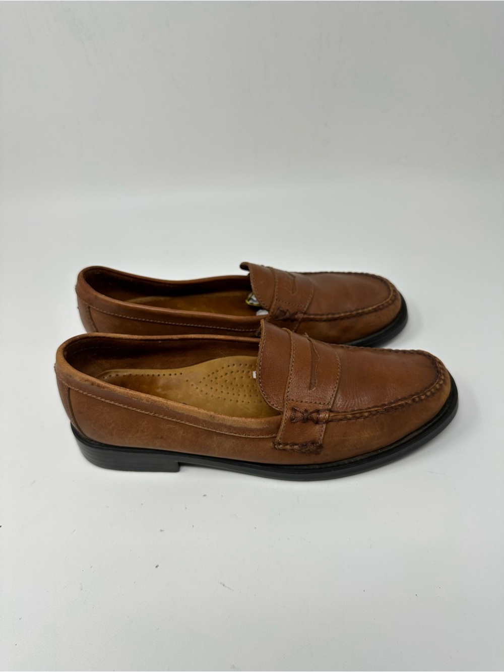 G.H. Bass Weejuns Katherine II Penny loafers in Brown Leather SZ Men's 8.5M